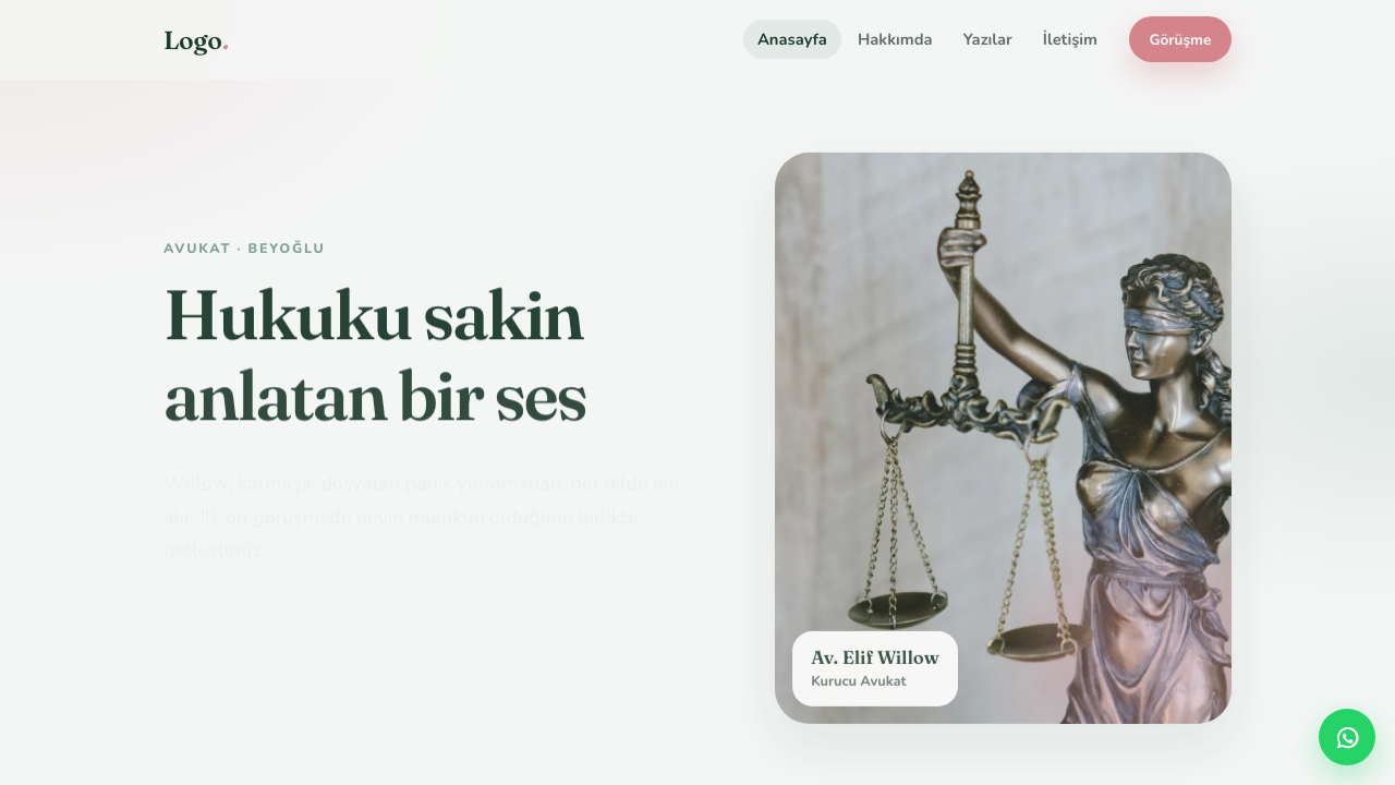 Avukat - 1 teması önizleme — Avukat web sitesi tasarımı