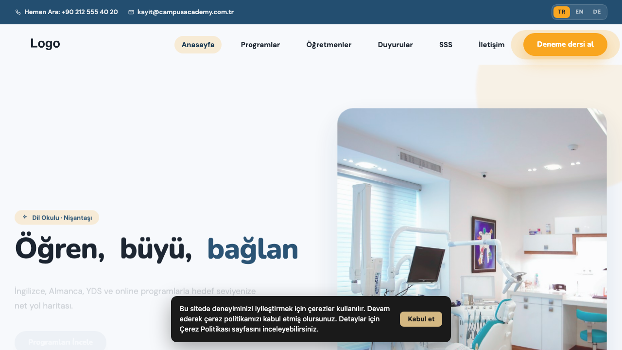 Eğitim - 1 teması önizleme — Eğitim web sitesi tasarımı