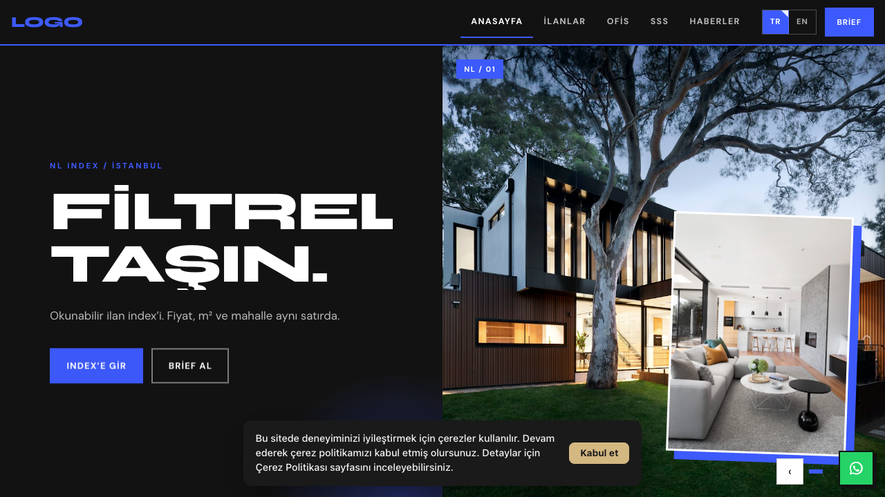 Emlak - 2 teması önizleme — Emlak web sitesi tasarımı
