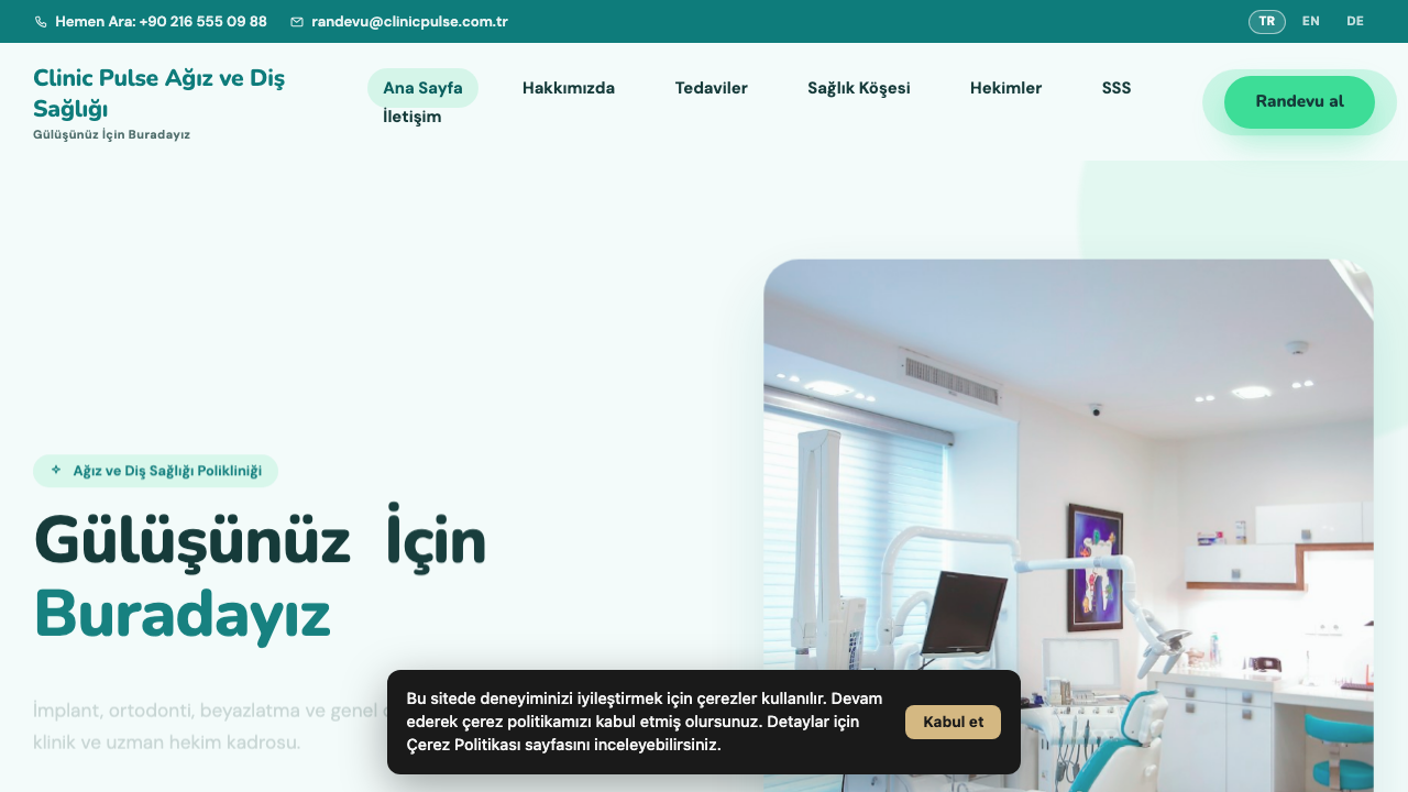 Klinik - 1 teması önizleme — Klinik web sitesi tasarımı