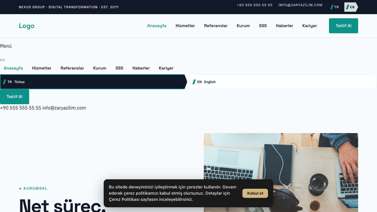 Kurumsal - 2 teması önizleme — Kurumsal web sitesi tasarımı