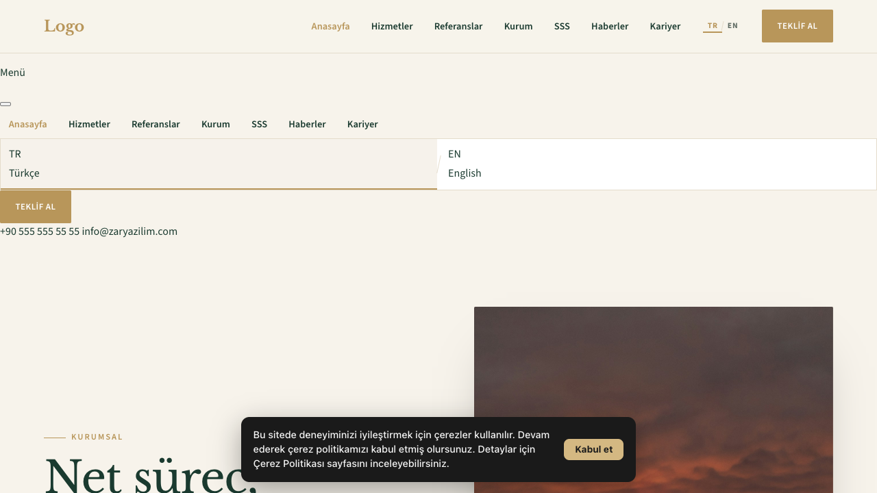 Kurumsal - 3 teması önizleme — Kurumsal web sitesi tasarımı