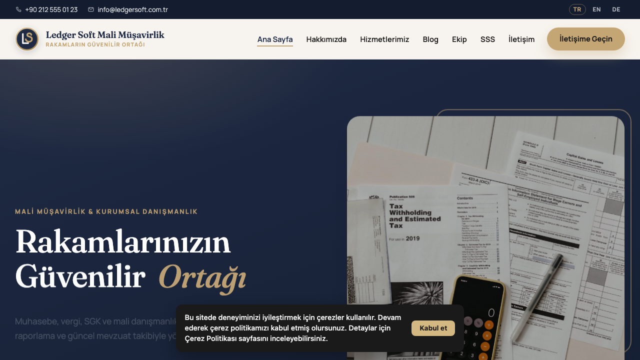 Mali Müşavir - 1 teması önizleme — Mali Müşavir web sitesi tasarımı