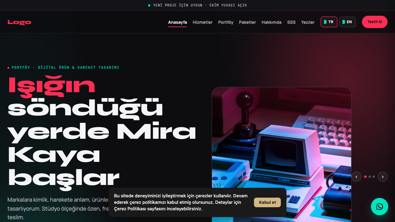 Portfolyo - 3 teması önizleme — Portfolyo web sitesi tasarımı
