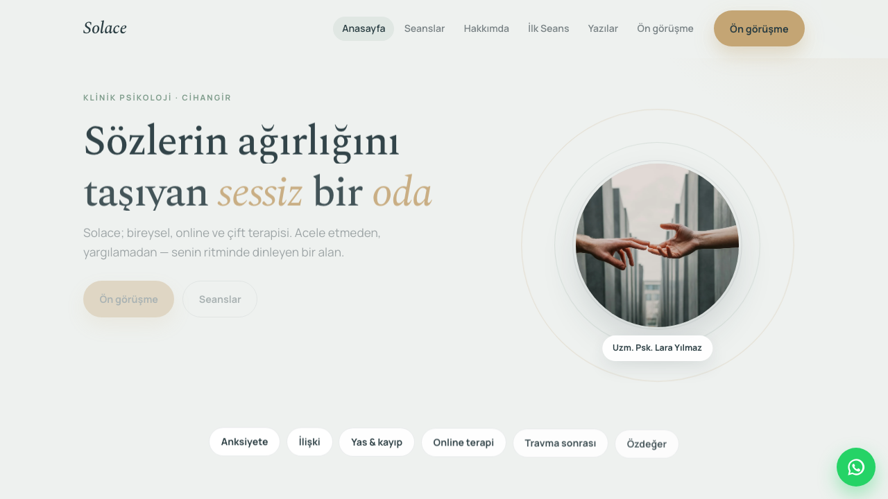 Psikolog - 1 teması önizleme — Psikolog web sitesi tasarımı