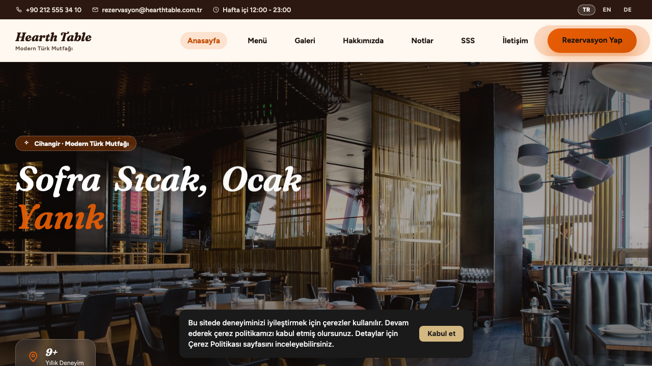 Restoran - 1 teması önizleme